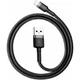Кабель Baseus Cafule Lightning to USB-A 0.5m Grey/Black (CALKLF-AG1) [102007] - зображення 1