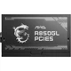 Блок живлення MSI MAG A850GL PCIE5 Black (306-7ZP8A11-CE0) [109821] - зображення 5