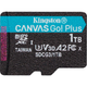 Карта памяти Kingston microSDXC Canvas Go! Plus 1TB Class 10 UHS-1 U3 А2 V30 + SD адаптер (SDCG3/1TB) [112838] - изображение 3