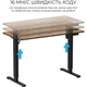 Компьютерный игровой стол OfficePro ODE1260DW Dark Wood/Black [124835] - изображение 4