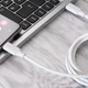 Кабель Proove Striped Silicone USB-C to USB-C 60W 1m White (CCSS60002202) [133332] - изображение 3