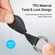 Комплект чохлів Dux Ducis Secure Holder with Key Ring для пошукової мітки Apple AirTag Black/Blue/Green/Purple [134550] - зображення 6