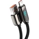 Кабель Baseus Display Fast Charging USB-A to Type-C 66W 1m Black (CASX020001) [113817] - изображение 5