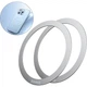 Пластины для автодержателей Baseus Halo Series Magnetic Metal Ring Silver (PCCH000012) [117260] - изображение 6