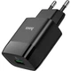 Сетевое зарядное устройство Hoco C72Q Glorious 18W Black [125143] - изображение 3