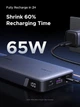 Внешний аккумулятор UGREEN PB552 Power Bank 25 000 мАч Nexode 145W для ноутбуков с 3 портами USB-C и поддержкой PD, подходит для MacBook Pro/Air, Dell XPS, iPhone 17/16/15/14, Galaxy S24 Grey (55995) - изображение 6