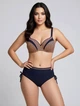 Женский купальник Fuba 26805-1 черный-коричневый 4XL - изображение 1