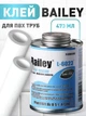 Клей для ПВХ труб Baileys L-6023 прозорий 473 мл - изображение 1