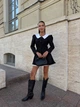 Жіноча комбінована сукня міні та шорти на ґудзиках Uaclothes 42-44 Чорний (like34001-143991349) - изображение 3