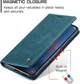 Чехол книжка с магнитом Samsung Galaxy S25 FE S731 CaseMe Sea Green (43490-56) - изображение 5