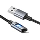 Зарядний кабель USB-Lightning для iPhone / Провід шнур юсб лайтнінг для зарядки айфона Apple пристроїв 1,2м Black - зображення 4