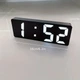 Настольные электронные часы GH0712L, LED-дисплей, будильник, термометр, черный зеркальный - изображение 4