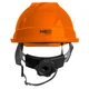 Каска захисна Neo Tools 97-225 з пластика ABS з підборідним ременем Помаранчевий - зображення 4