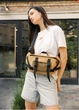 Большая женская поясная сумка бананка Sambag DynamicDart бежевая 38×21×7 см (80411026) - изображение 2