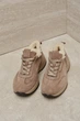 Женские зимние кроссовки PARADIZE SHOES из темно-бежевой замши с меховой опушкой 36 размер (стелька 24 см) - изображение 2