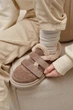 Женские зимние кроссовки PARADIZE SHOES из темно-бежевой замши на липучках с меховой опушкой 36 размер (стелька 24 см) - изображение 5