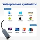 Адаптер USB C To Lan для Mac з RJ45 1000Mbps з'єднання інтернет та мережі чорний - зображення 7
