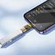 Адаптер Lightning на USB-C Hoco UA36A для iPhone чтение файлов OTG черный с подсветкой - изображение 7