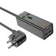 Мережевий фільтр Hoco AC9A з USB портами для дому та офісу захист від перевантажень та короткого замикання - зображення 6