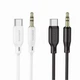 Кабель Aux USB C 1м для смартфонов и планшетов черный передача звука высокого качества - изображение 6