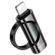 Адаптер USB C на Lightning Hoco UA32A чорний для заряджання та передачі даних з екраном потужності 20V 3A - зображення 1