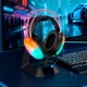 Ігрова гарнітура Hoco W109 чорна з мікрофоном та динаміками 50 мм для ПК та ноутбуків з USB та 3.5 мм - зображення 5