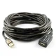 Подовжувач USB 10 метрів чорний для підключення пристроїв висока швидкість передачі даних для дому та офісу - зображення 3