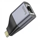 Перехідник Hoco UA35 Type-C to RJ45 1000 Mbps Gray - зображення 5