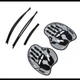 Лопатки для плавания Arena Vortex Evolution Hand Paddle ( 95232-015-L) Серо-черный L (18 х 22 см.) - изображение 4