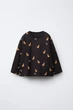 Лонгслів на хлопчика Zara 110 см чорний - изображение 1