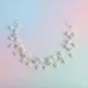 Обруч для волосся з перлами "Pearl Bride Wreath", прикраса на голову, срібло - изображение 3