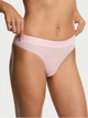 Трусики стрінги Victoria's Secret Logo Cotton Thong Panty S Рожевий (27115909) - зображення 1