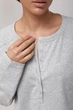 Свободный лонгслив с пуговицами на горловине Lurex Серый One Size (30936) - изображение 4