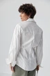 Классическая однотонная рубашка с элегантными пуговицами Lurex Молочный One Size (25052) - изображение 2