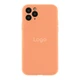 Чохол Silicone Case Full Size with Frame для iPhone 13 Pro 27.Peach - изображение 1