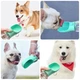 Портативная бутылка - поилка с кнопкой для прогулок Dog Water Bottle 300 мл для собак и котов - зеленая - изображение 2