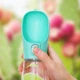 Портативная бутылка - поилка с кнопкой для прогулок Dog Water Bottle 300 мл для собак и котов - зеленая - изображение 3
