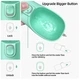 Портативная бутылка - поилка с кнопкой для прогулок Dog Water Bottle 300 мл для собак и котов - зеленая - изображение 4