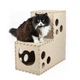 Домик - туннель трансформер для котиков CAT IN BOX - мокко - изображение 1