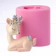 Силіконовий молд Олень з метеликом - зображення 2