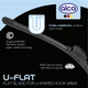 Щітка склоочисника (двірник) безкаркасна "U-Flat" 430мм Alca, 170170 - изображение 5