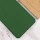 Чехол TPU GETMAN Liquid Silk Full Camera для Xiaomi Redmi 14C / Poco C75 Зеленый / Dark green - изображение 3