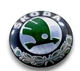 Эмблема передняя Skoda Шкода d=89-90мм большая! пластик (на скотче) - изображение 1