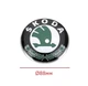 Эмблема передняя Skoda Шкода d=89-90мм большая! пластик (на скотче) - изображение 2