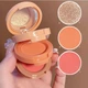 Набір рум’ян і хайлайтера 2в1 для обличчя Hudavioji Blusher and Highlighter, 14g - зображення 1