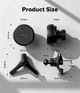 Магнитный автодержатель Ringke Qi2 25W Peltier Magnetic Car Charger Mount (CS120101RS) - изображение 4