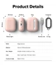 Чехол Ringke Silicone для Apple AirPods Pro 3 Pink Sand (EC119204RS) - изображение 3