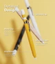 Чохол Ringke Silicone Drafting Pencil case до Apple Pencil 2/Apple Pencil Pro Yellow (SDH86102RS) - зображення 8