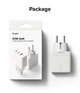Сетевое зарядное устройство Ringke 65W GaN 3-Port Ground Fast Charging White (AP1062RS) - изображение 19