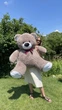 Мягкая игрушка BigMishki плюшевый мишка Томми 150 см капучино - изображение 1